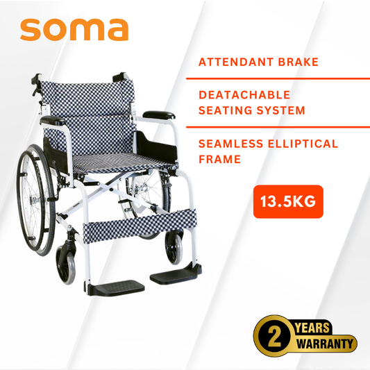 SOMA Lightweight Foldback Wheelchair