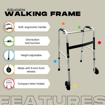 Lifeplus Walking Frame with wheels