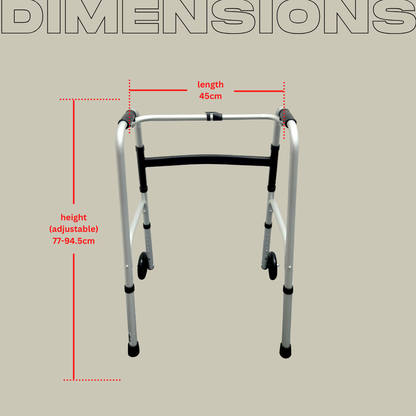 Lifeplus Walking Frame with wheels