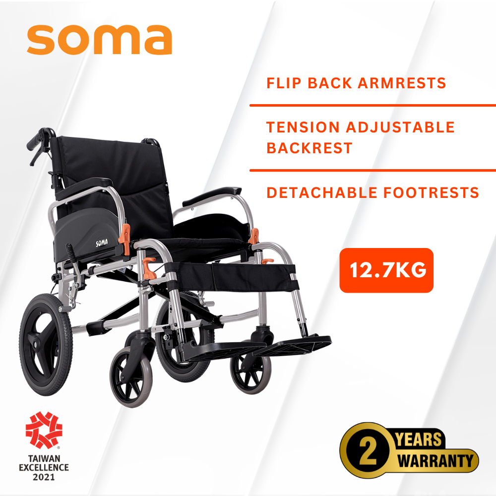 SOMA Agile Detachable Transport Wheelchair