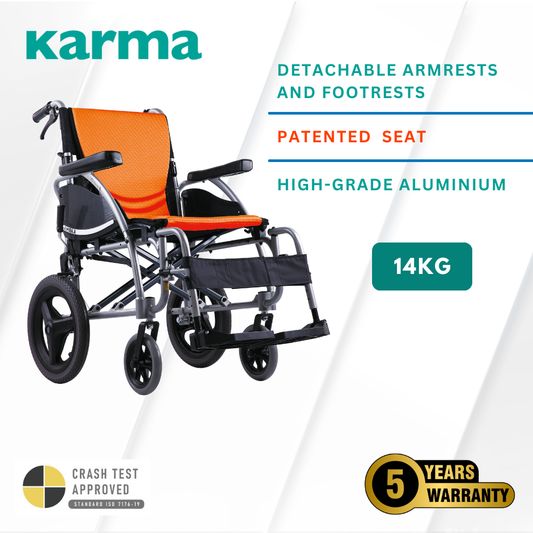 Karma S-Ergo 125 Detachable Wheelchair (Small Wheel)