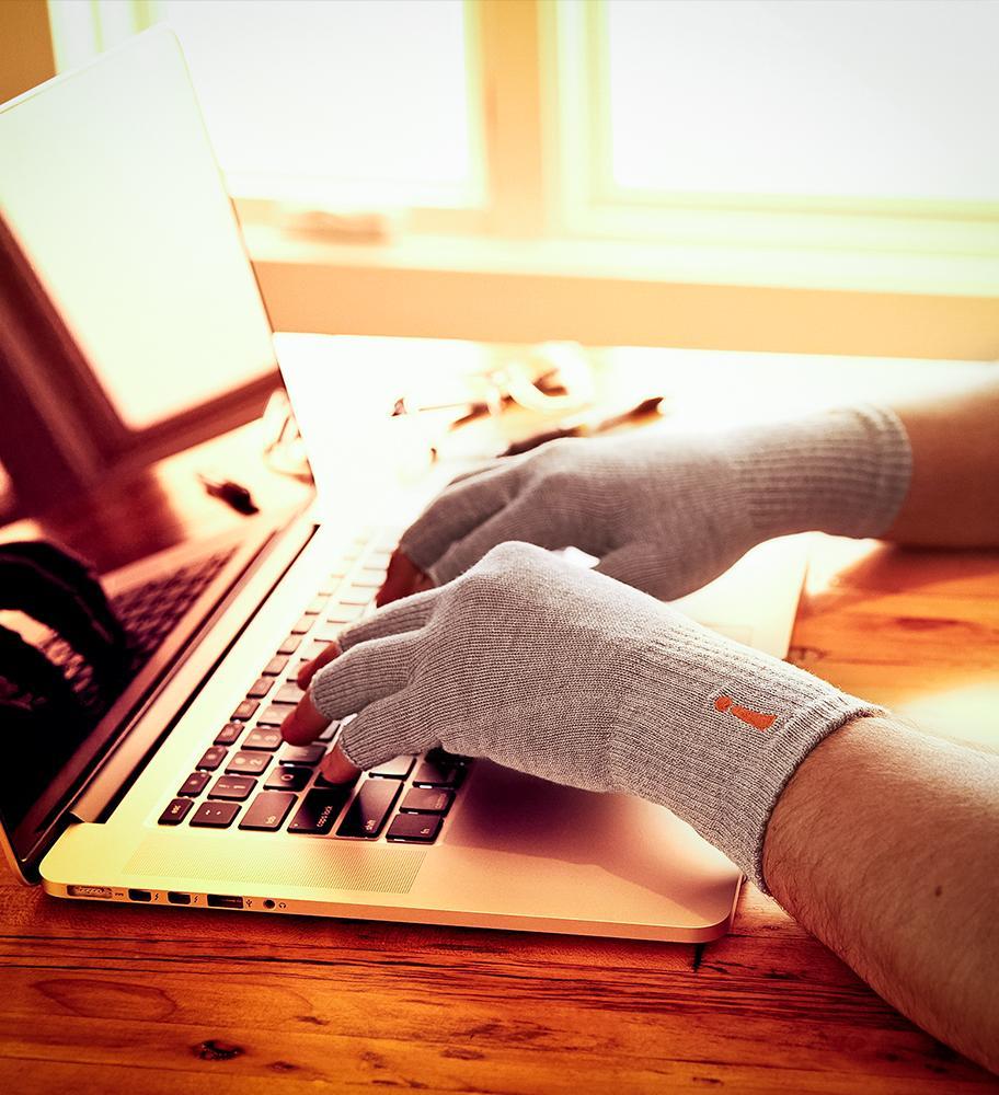 Incrediwear Fingerless Circulation Gloves (Grey)